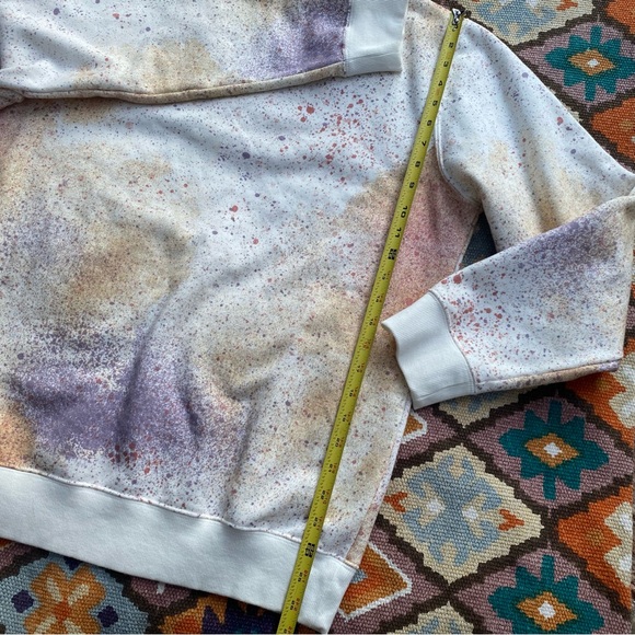 Banks Journal Spray Fleece – Off White Splatter Paint Organic Cotton Size Small - Picture 8 of 10